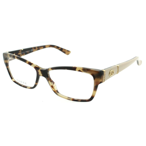 Gucci GG 3559 L7B 53mm Havana Brown Honey Gold Women's Eyeglasses -  