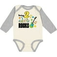thumbnail image 3 of Inktastic Being Two Rocks- second birthday Boys or Girls Long Sleeve Baby Bodysuit, 3 of 5