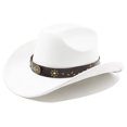 thumbnail image 6 of Vented Straw Cowboy Hat for Women Men Cattleman Crease Wide Brim Breathable Lightweight Western Cowgirl Hat Summer Beach, 6 of 6