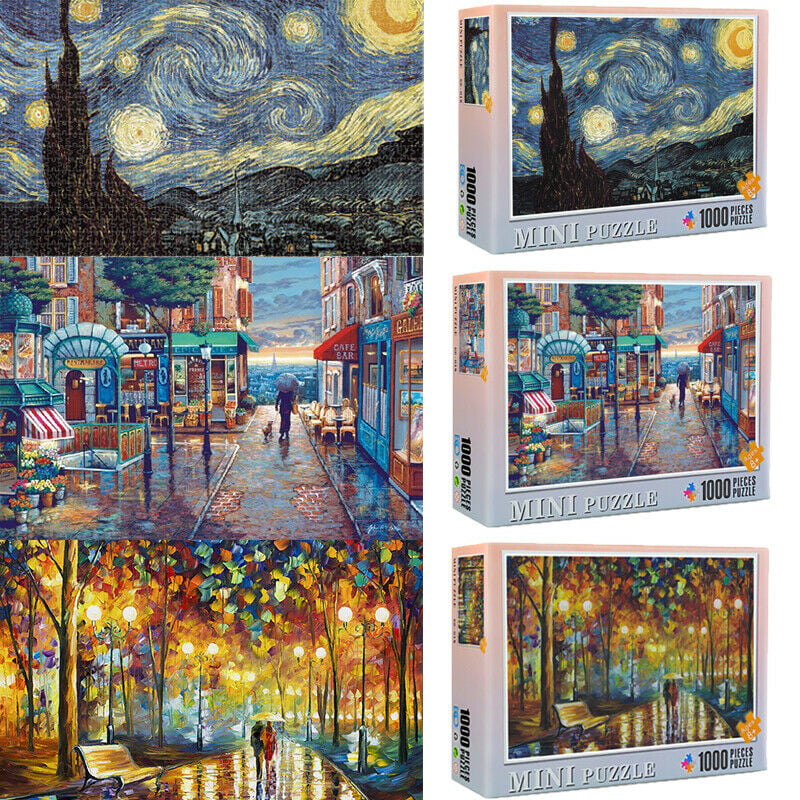 1000 Pieces Jigsaw Puzzles Paris Street Educational Puzzle Toy for Adults Kid 