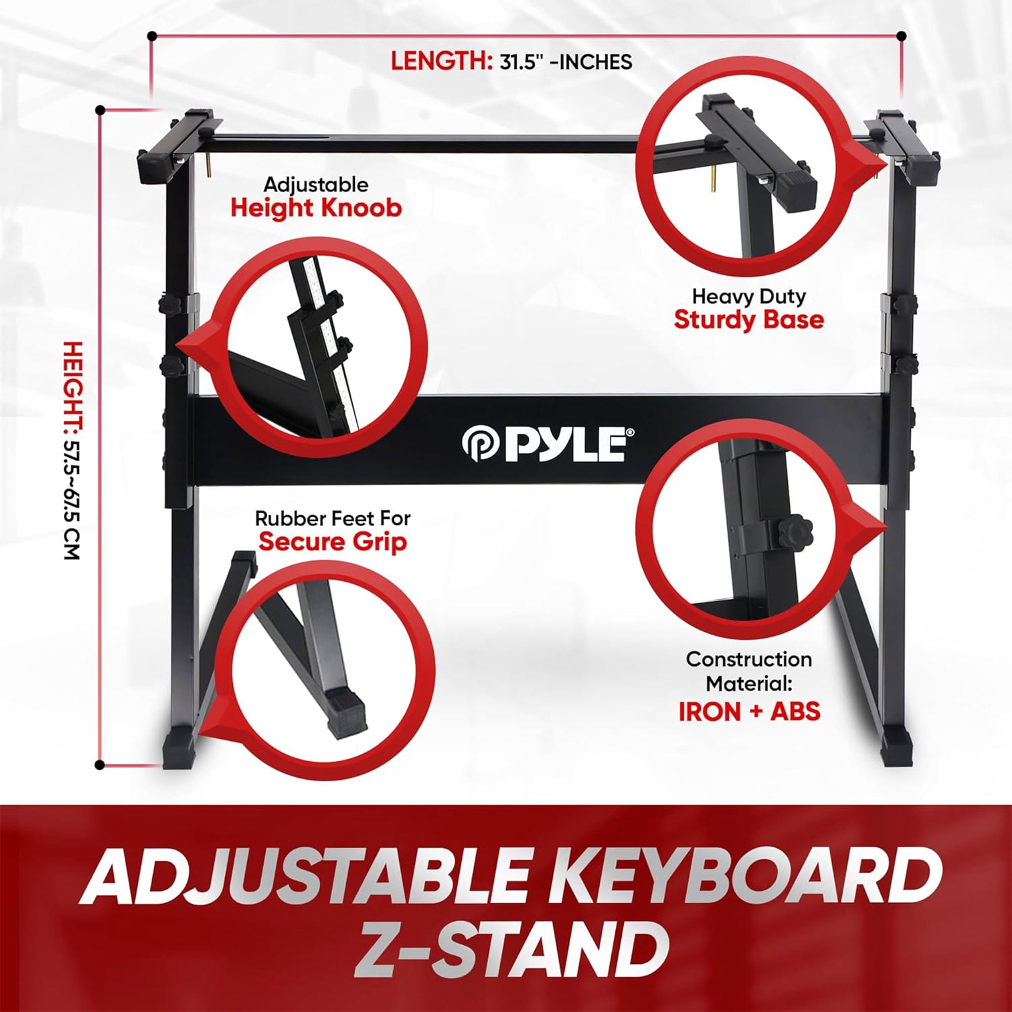 Pyle 61 Keys 2 in 1 Electronic Piano Keyboard w/ Sustain Pedal and Headset