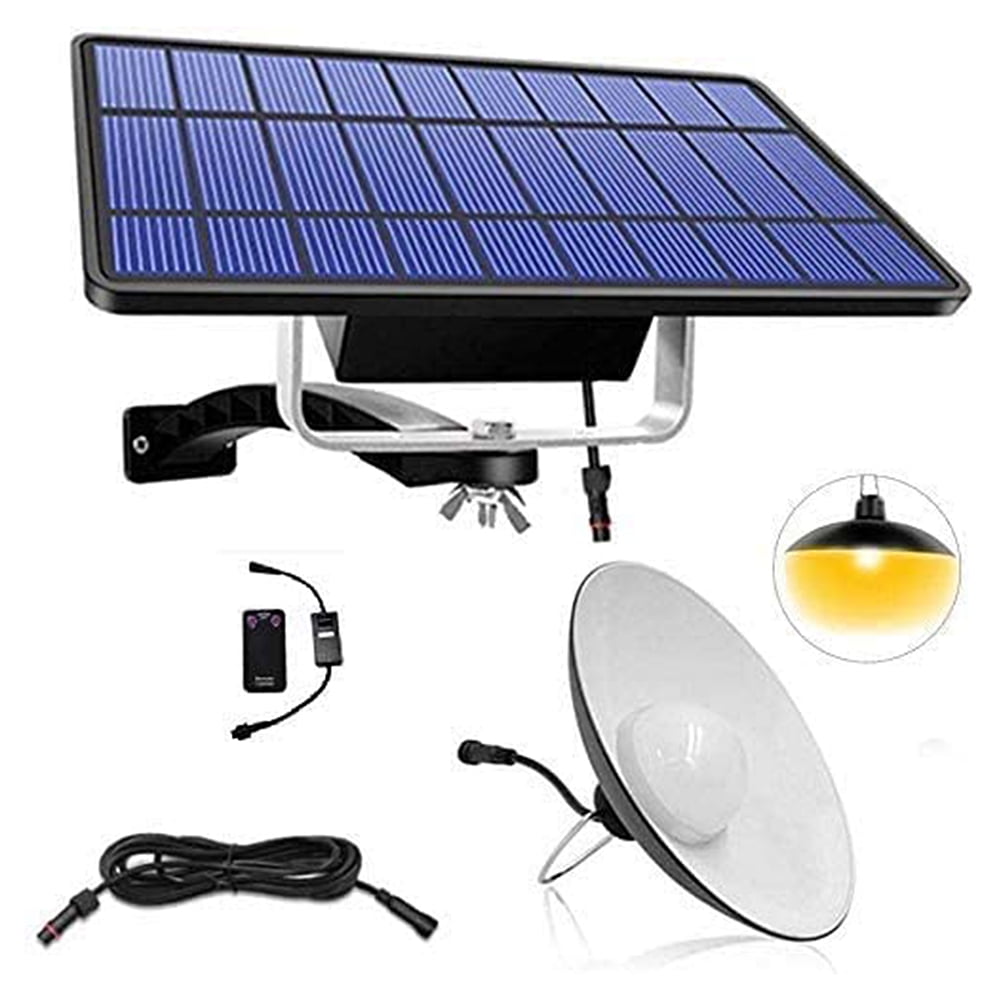 Solar Pendant Light With Remote Control Solar Panel Outdoor Lighting