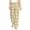 White, variant on Yellow Lemon Slices Women's Straight Lounge Pajama Pants: The Epitome of Relaxed Sleepwear