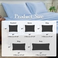 thumbnail image 4 of LIFCOM Satin Pillowcase Set of 1 for Hair and Skin, Silky Body Pillow Case with Envelope Closure ,20"×54", Light Blue, 4 of 6