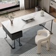 thumbnail image 2 of Modern Luxury Office Desks Slate Study Home Bedroom Office Desks Design Computer Escritorio Ordenador Work Furniture QF50OD My Lux Decor Round, 2 of 8