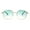 Gold Green, variant on Retro Pop Color Indi Dapper Metal Rim Round Sunglasses Gold Blue Pink