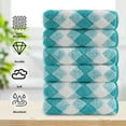 thumbnail image 2 of Smuge 12 Pack Washcloths, 13"x13" Quick Dry Hand Face Towels Cloth Soft Microfiber Drying Kitchen Dish Towels (Sea Blue), 2 of 7