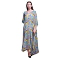 thumbnail image 1 of Bimba LadiesKaftanHoliday Loungewear Maxi Dress Beach Coverup, 1 of 5