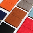 thumbnail image 3 of Cuaderno de hojas sueltas de cuero suave tamaño A5, con correa de impresión de gran aspecto, bloc de notas, material de oficina comercial, diario, 3 of 5