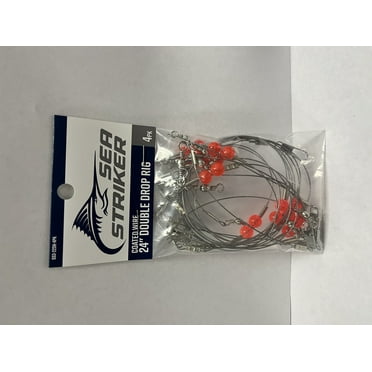 Sea Striker Double Drop rig 24" Wire - 4 Pack