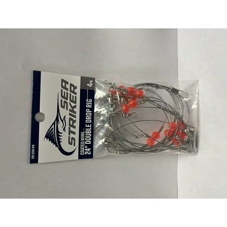 Sea Striker Double Drop rig 24" Wire - 4 Pack