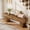 Rustic Brown, variant on Finmind 63" Long Entryway Bench, Rustic Farmhouse Wooden Shoe Bench for Hallway, End of Bed, Living Room, Rustic Brown