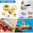 thumbnail image 6 of Uxcell Male Pipe Plug Fitting, Brass Hex Counter Sunk Plug Brass Male Connector Sockets for Closing the End of Pipe 3 1", 6 of 7