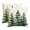 Pine Tree, variant on Sm:)e Christmas Trees Snowflake Throw Pillow Covers Set of 2, 18 x 18 Inch Winter Holiday Cushion Case Decoration for Sofa Couch