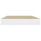 thumbnail image 5 of Estantes Flotantes de Madera de Roble/Blanco Casafoyer para Pared 40x23x4 cm 4 piezas, 5 of 5