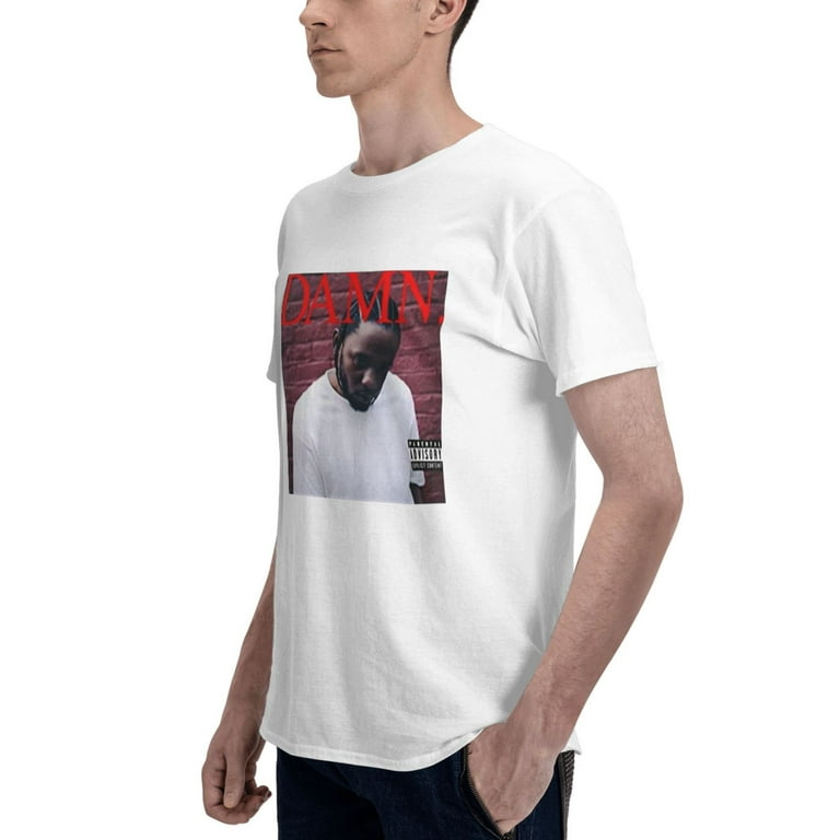 Kendrick Lamar DAMN Album Cover T Shirt Hip Hop Tee Dr Compton 2017 Black Men's Basic Short Sleeve White 3X-Large - Walmart.com