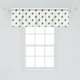 thumbnail image 2 of Ambesonne Egyptian Window Valance, Jackal Head Timeless Form, 54" X 18", Yellow Black and Grey, 2 of 3