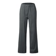 thumbnail image 4 of Jxximdong Pants for Womens Casual Solid High Waisted Loose Wide Leg Cozy Pants Comfy Straight Leg Trousers Lounge Pants With Pockets Gray S Trousers, 4 of 6