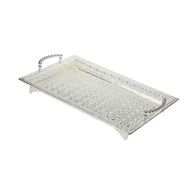 Bandeja para servir, bandeja de desayuno con asa, soporte portátil para perfumes, bandeja de tocador, bandeja para mesa de café para cocina, tocador
