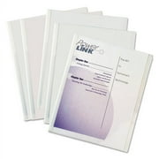 Vinyl Report Covers with Binding Bars, 0.13" Capacity, 8.5 x 11, Clear/Clear, 50/Box | Bundle of 2 Boxes