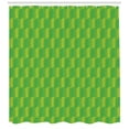 thumbnail image 3 of Ambesonne Forest Shower Curtain, Design of Pine Tree Leaves, 69"Wx84"L, Yellow and Lime Green, 3 of 3