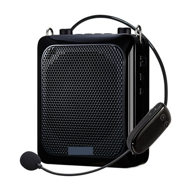 Haut-parleur Audio Mini Ultra Portable 25W Bluetooth Enregistrement Microphone Sans Fil UHF Amplificateur Vocal pour Enseignants Touriste, Confortable et Portable
