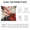 thumbnail image 5 of Nawypu  Red Throw Pillow Covers Square, Decorative Modern Abstract White Geometric Pattern Gray Accent Pillowcases Decor for Couch Sofa Living Room Farmhouse Outdoor, 5 of 5