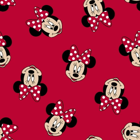 Disney Yard Art - Disney Minnie Head Toss Fabric by the Yard