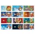 thumbnail image 1 of Pintura de tarjetas de Navidad con elementos navideños, de 12 piezas Kit de tarjetas de felicitación navideñas, manualidades de Navidad, novedad, 1 of 4