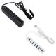 thumbnail image 4 of Seitruly Cable Hub USB 2.0 6 puertos Divisor de cable Adaptador de cable de alimentación de computadora de alta velocidad con lector de tarjetas TF Juegos de teclado y mouse para computadora Negro, 4 of 8