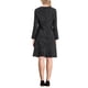 thumbnail image 3 of Vestido A-Line de Tweed para Mujeres Hobemty, Manga Larga, Vestidos Vintage de Trabajo, L Negro, 3 of 5