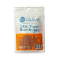 thumbnail image 2 of TruColour Skin Tone Bandages, Flexible Fabric, Assorted Shapes - Brown, 30 Count, 1 Pack, 2 of 9