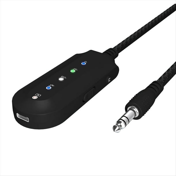 Adaptador Receptor de Audio Bluetooth 5.3 de 3,5 mm con Micrófono Auxiliar Inalámbrico para Eliminar Voces y Dividir Música para Karaoke en .