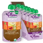 Plum Organics Mighty Immunity Organic Toddler Food, Carrot, Pear, Pomegranate, and Oat, 4 oz Pouch (6 Pack)