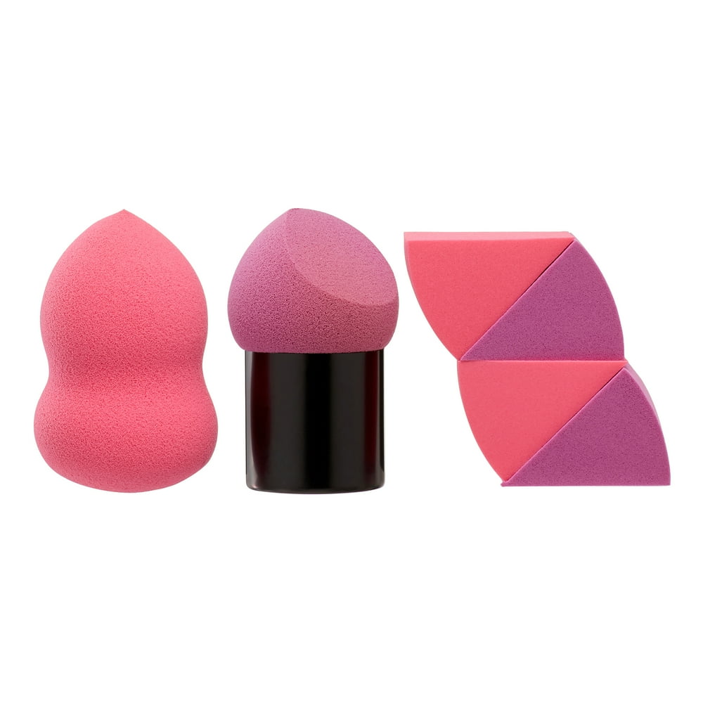 Precision Beauty Blending Sponge Set, Pink & Purple, 6 Ct