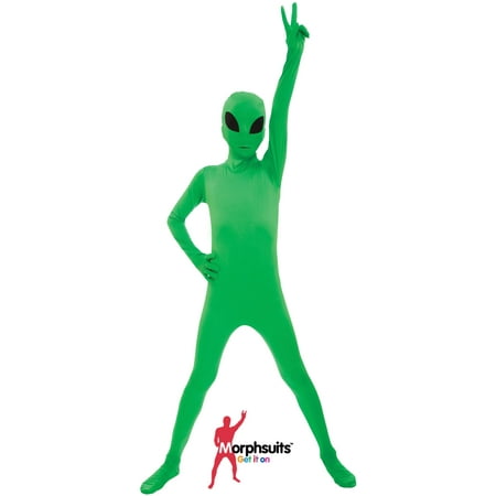 Original Morphsuits Green Glow Alien Kids Suit Character