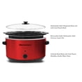 thumbnail image 2 of Olla de cocción lenta Elite Gourmet MST-900RXT# eléctrica de 8.5 cuartos de galón, color rojo metálico, 2 of 7