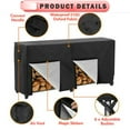 thumbnail image 4 of KANCOKIT 8FT Waterproof Firewood Log Rack Cover Wood Holder Outdoor Storage Sun Protector, 4 of 9