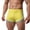 Yellow, variant on IWRICH Men's Booty Boxer Short Low Rise Split Side Workout Gym Shorts Yellow XL