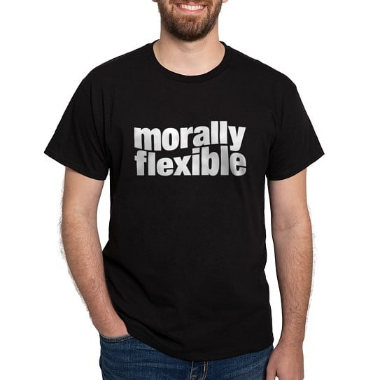 CafePress - Morally Flexible Dark T Shirt - Men's Classic Cotton T-Shirts