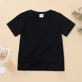 thumbnail image 2 of Birthday Shirt Girl Solid Color Short Sleeve T Shirt Cotton Blend Summer Clothes for Girls for Casual Daily Party Black 7-8 Years, 2 of 7