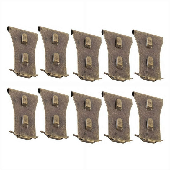 10 Pcs Brick Clips for Hanging Outdoors, Hangings Picture Frames Decor, Heavy Duty Brick Wall Hangers for 2-1/4 inches to 2-3/8 inches High Bricks