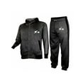 thumbnail image 2 of X-2 Mens Athletic Full Zip Fleece Tracksuit Jogging Sweatsuit Activewear Top Black Small, 2 of 3