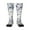 1 Black, variant on Indigo Tie Dye Pattern Women’s Knee High Crew Socks,Trouser Socks Comfortable, Breathable, Moisture-Wicking and Soft