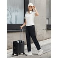thumbnail image 7 of BALEAF Womens Travel Pants with 6 pockets Work Lightweight Stretch Ankle Petite Dressy Casual Golf Busniess Slacks Black M, 7 of 7