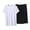 White, variant on Dagugfen Mens Pajama Sets Short Sleeve Tee Shirt Tops Loose Fitted Elastic Waist Shorts Loungewear Sets(XXXXXL,White)