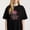 Black-4, variant on Women's Id Rather Be With My Kitty Graphic T-Shirt S-4XL Mother's Day Gift