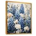 thumbnail image 2 of Designart "Refined Blue And Beige Bonnets Field II" Blue Bonnets Floater Framed Wall Art Prints, 2 of 5