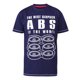 thumbnail image 1 of Duke - Camiseta Marco D555 Impreso para Hombre (Marino, Blanco), 1 of 2