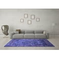 thumbnail image 3 of Ahgly Company Indoor Rectangle Oriental Blue Industrial Area Rugs, 2' x 4', 3 of 4